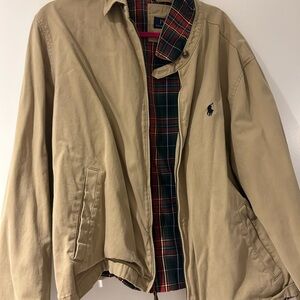 Ralph Lauren Men's Beige Jacket with Plaid Lining